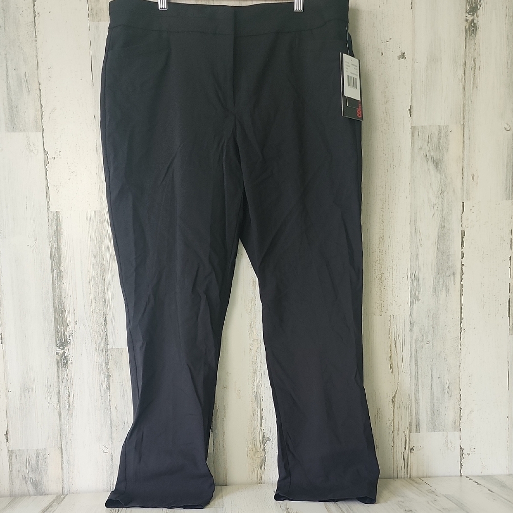 Briggs Black Comfort Waistband Dress Work Pants Slacks Size 16 NEW